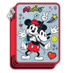 Minnie egér Mickey tolltartó töltött 2 emeletes