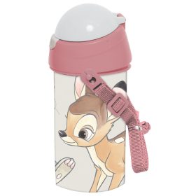 Bambi Cute műanyag szívószálas kulacs akasztóval 500 ml