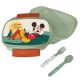 Mickey egér Nature szendvicsdoboz + evőeszköz szett