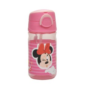   Minnie egér Wink műanyag szívószálas kulacs akasztóval 350 ml