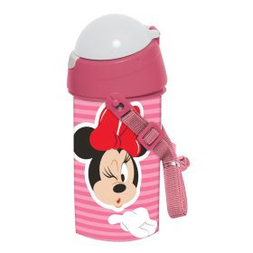   Minnie egér Wink műanyag szívószálas kulacs akasztóval 500 ml
