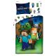 Minecraft ágynemű 140x200 cm, Steve, Alex és Enderman