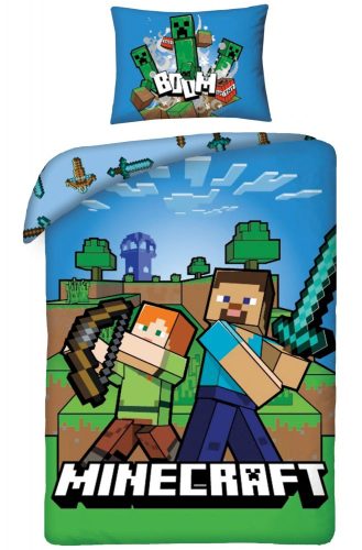 Minecraft ágyneműhuzat Boom 140×200cm