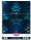 Herlitz spirál füzet A/4, kockás, 80 lapos, Batik Fearless, kék-zöld