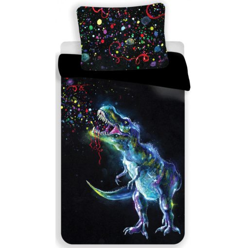 Dinoszaurusz ágyneműhuzat szett 140*200 cm, 70*90 cm, T rex Jurassic World ágyneműhuzat szett T Rex 70x80 160x200 cm