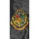 Harry Potter törölköző 70x140cm, sötét szürke, Roxfort