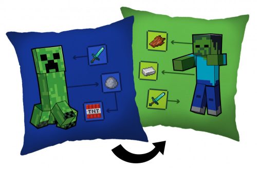 Minecraft párna, Creeper Items 40x40 cm