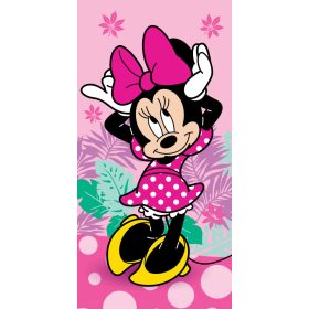   Minnie egér Pretty in Pink fürdőlepedő, törölköző 70x140cm