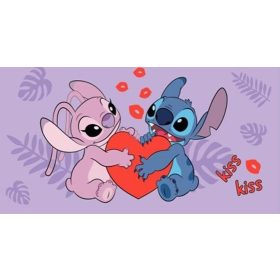   Lilo és Stitch, A csillagkutya Kiss fürdőlepedő, strand törölköző 70x140cm
