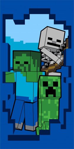 Minecraft törölköző, Zombie, Creeper, Skeleton