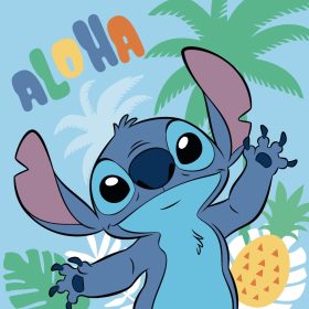   Lilo és Stitch Ananas kéztörlő, arctörlő, törölköző 30x30cm