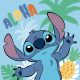 Lilo és Stitch Ananas kéztörlő, arctörlő, törölköző 30x30cm