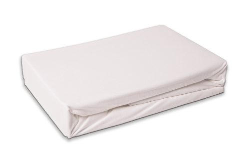 Fehér White frottír gumis lepedő 60x120 cm
