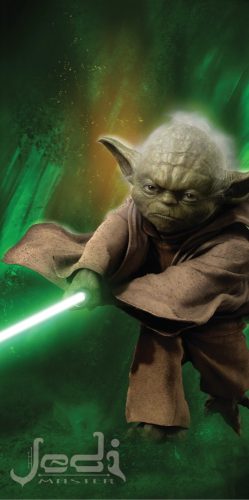 Star Wars fürdőlepedő, törölköző 70*140 cm, Yoda