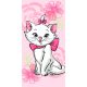 Marie cica Pink Flower fürdőlepedő, törölköző 70x140cm