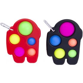 Pop it Among Us figura, pop it kulcstartó 10x14 cm