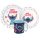 Lilo és Stitch, A csillagkutya Just étkészlet, micro műanyag szett bögrével 390 ml 