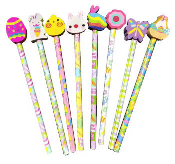 Húsvéti grafitceruza forma radírral, 1 db