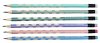 Grafitceruza HB, radírral, Yalong YL211376, ergonomikus, háromszög test