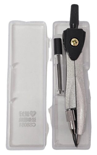 Körző készlet, fém, 2db-os, mini