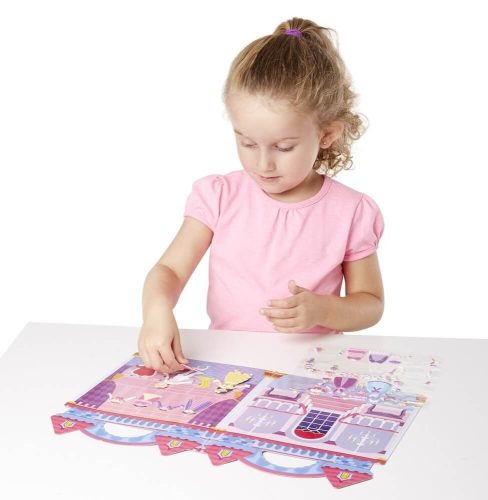 Melissa & Doug pufi matrica készlet, A/4, hercegnő