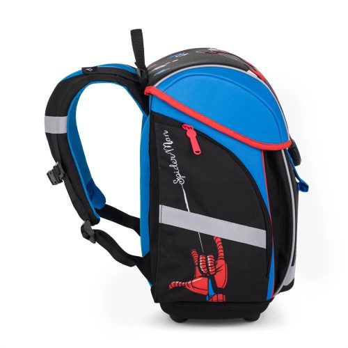 Pókember mágneszáras ergonomikus iskolatáska tolltartóval és tornazsákkal, Premium Light, Amazing Spiderman