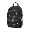 OXY Sport hátizsák, iskolatáska beledobálós tolltartóval, 3 rekeszes, 46x32x16cm, Graffiti, fekete