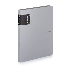   Műanyag gyűrűskönyv A/4, 2 gyűrűs, PASTELINI, pasztell szürke