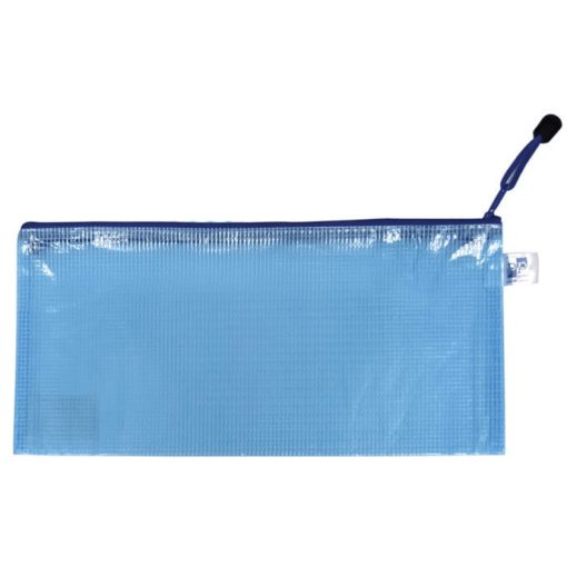 Irattartó tasak DL (12x23cm), simítózáras, műanyag, kék