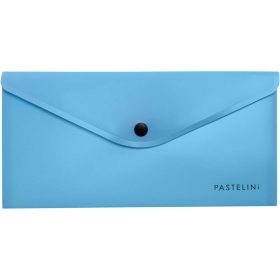   Irattartó tasak DL, patentos, műanyag, PASTELINI, pasztell kék