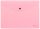 Irattartó tasak A/4, patentos, műanyag, PASTELINI, pasztell rózsaszín