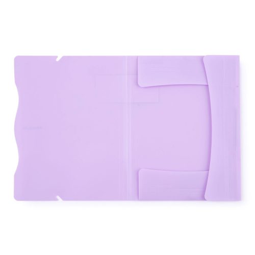 Műanyag gumis mappa A/4, PASTELINI, pasztell lila
