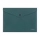 Irattartó tasak A/4, patentos, műanyag, VERDE, mélyzöld