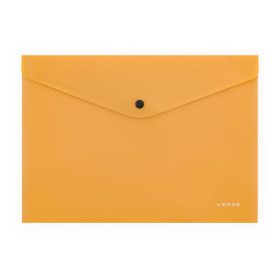   Irattartó tasak A/4, patentos, műanyag, VERDE, mustársárga