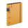 Műanyag gyűrűskönyv A/4, 4 gyűrűs, vastag borító, VERDE, mustársárga