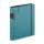 Műanyag gyűrűskönyv A/4, 4 gyűrűs, vastag borító, VERDE, petrol színű