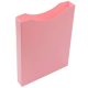 Műanyag, nyitott füzetbox, A/4, PASTELINI, rózsaszín