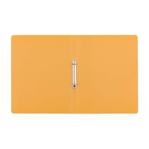 Műanyag gyűrűskönyv A/4, 2 gyűrűs, VERDE, mustársárga