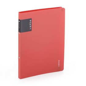   Műanyag gyűrűskönyv A/4, 2 gyűrűs, VERDE, téglaszínű