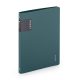 Műanyag gyűrűskönyv A/4, 4 gyűrűs, VERDE, mélyzöld