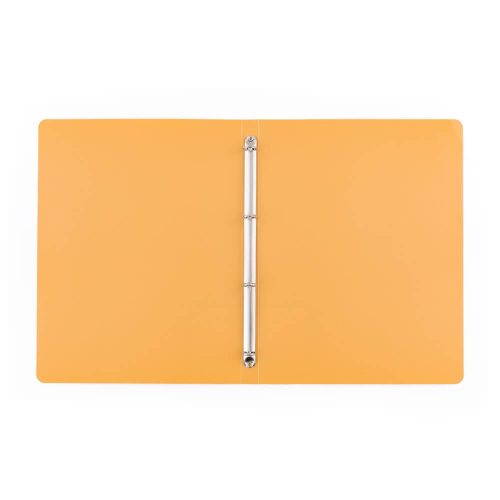 Műanyag gyűrűskönyv A/4, 4 gyűrűs, VERDE, mustársárga