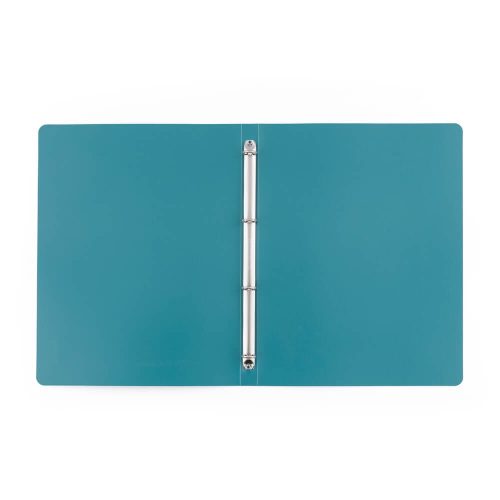 Műanyag gyűrűskönyv A/4, 4 gyűrűs, VERDE, petrol színű