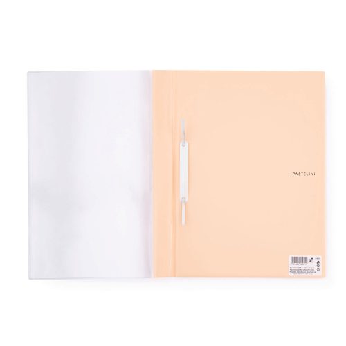 Gyorsfűző, PVC, A/4, PASTELINI, pasztell barack
