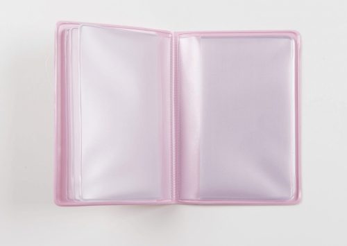 Igazolványtartó, kártyatartó, 6 betétlappal, mini, 72x103mm, PASTELINI, pasztell, többféle szín