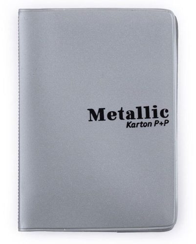 Igazolványtartó, kártyatartó, 6 betétlappal, Metallic kollekció, többféle minta