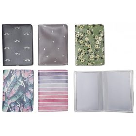   Igazolványtartó, kártyatartó, 6 betétlappal, Spring kollekció, többféle minta