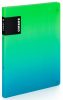 Műanyag gyűrűskönyv A/4, 2 gyűrűs, OMBRE, zöld-kék