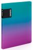 Műanyag gyűrűskönyv A/4, 2 gyűrűs, OMBRE, türkiz-rózsaszín
