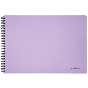   Spirál vázlatfüzet A/4, 40 lap 190g, PASTELINI, pasztell lila