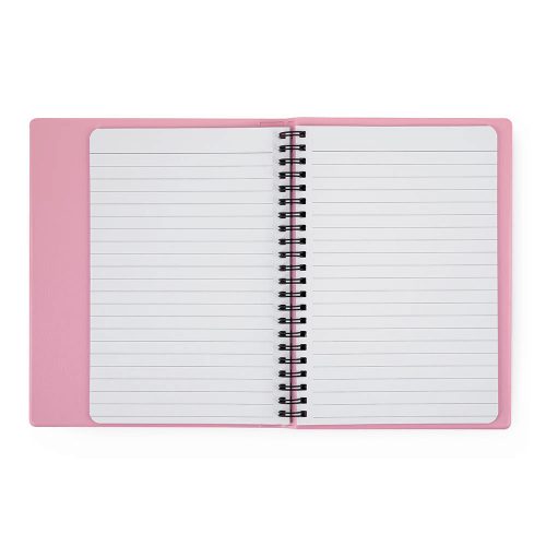 Spirál füzet A/5, vonalas, 60 lapos, műanyag borítóval, rejtett spirállal, PASTELINI, pasztell, többféle szín